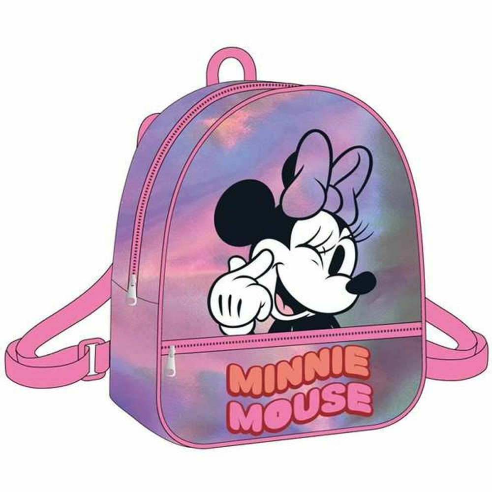 Sac à dos Casual Minnie Mouse Rose 23 x 23 x 8 cm