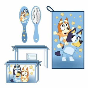 Trousse de Toilette avec Accessoires Bluey Bleu 17 x 15 x 23 cm 3 Pièces