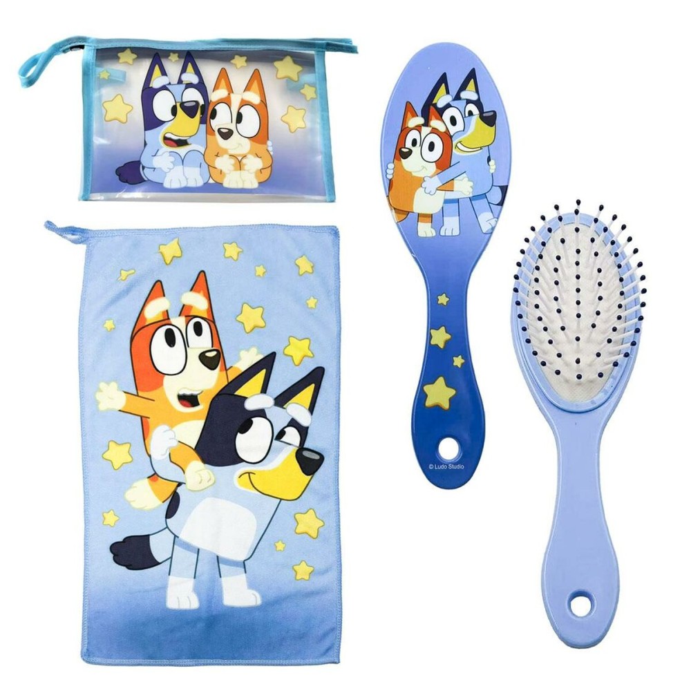 Trousse de Toilette avec Accessoires Bluey Bleu 17 x 15 x 23 cm 3 Pièces