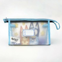 Kulturbeutel mit Zubehör Bluey Blau 17 x 15 x 23 cm 3 Stücke