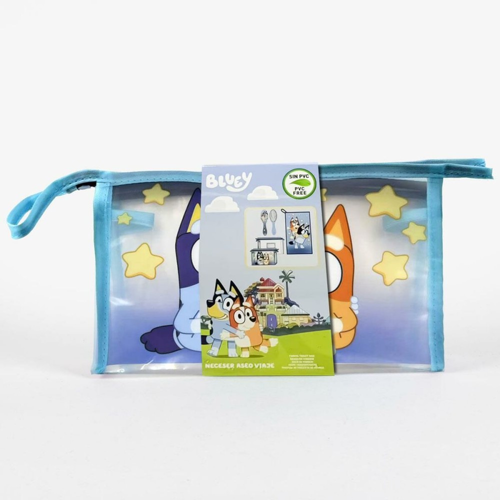 Trousse de Toilette avec Accessoires Bluey Bleu 17 x 15 x 23 cm 3 Pièces
