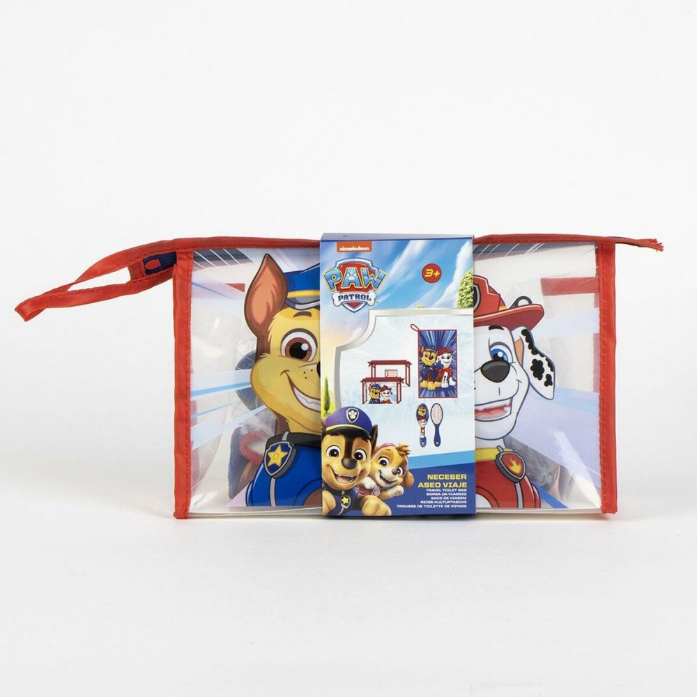 Trousse de Toilette avec Accessoires The Paw Patrol Bleu 7,5 x 16,5 x 23,5 cm 3 Pièces