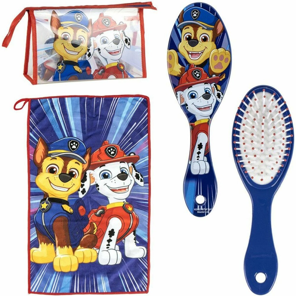Trousse de Toilette avec Accessoires The Paw Patrol Bleu 7,5 x 16,5 x 23,5 cm 3 Pièces