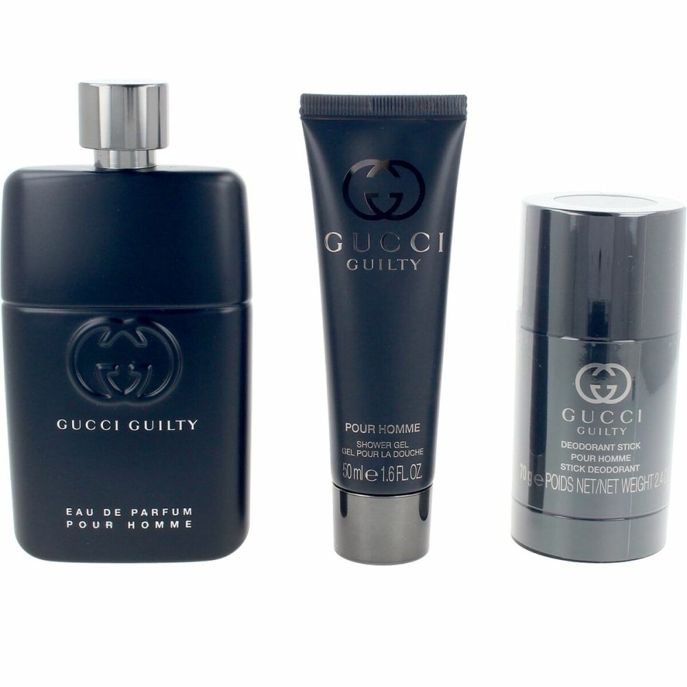 Set mit Herrenparfüm Gucci GUILTY POUR HOMME 3 Stücke