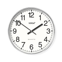 Horloge Murale Versa Blanc Plastique 4 x 30 x 30 cm