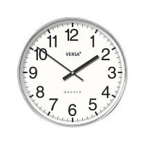 Horloge Murale Versa Blanc Plastique 4 x 30 x 30 cm