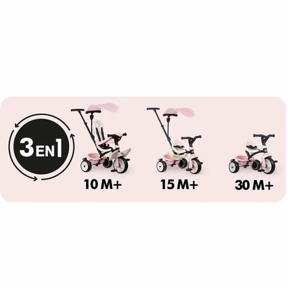 Dreirad Smoby Paseo para bebés Rosa