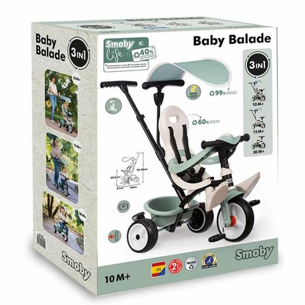 Tricycle Smoby S.Life Balade Multicolour