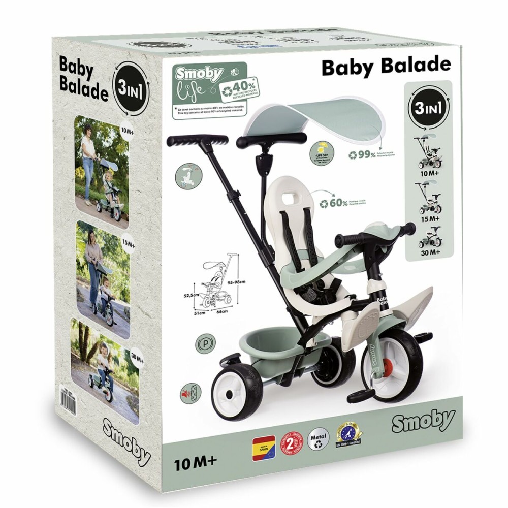 Tricycle Smoby S.Life Balade Multicolour