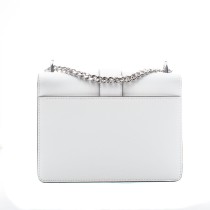 Shoulder Bag Michael Kors Greenwich White 20 x 18 x 6 cm