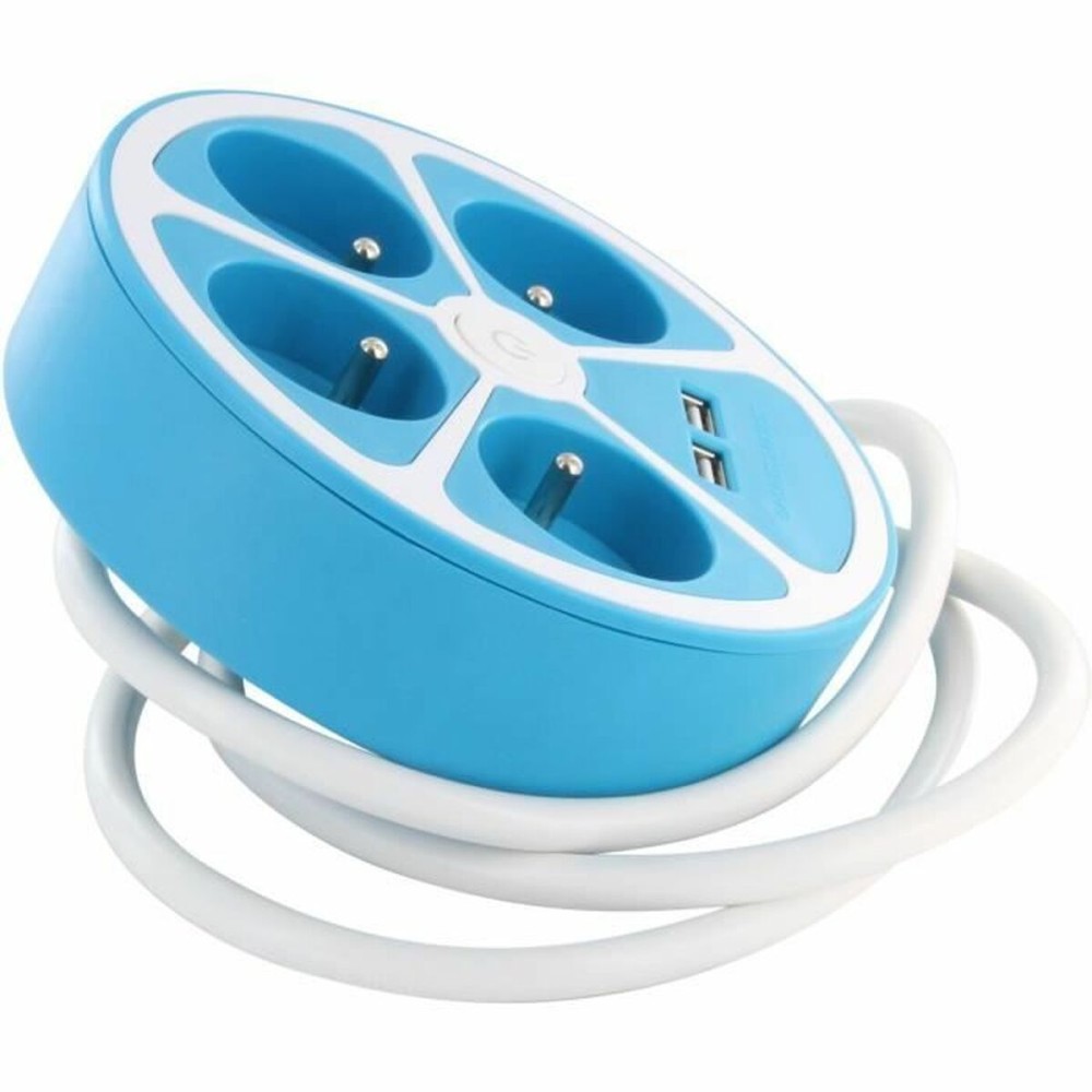 Rallonge 4 prises Schuko avec interrupteur Chacon 4X16 A 3680 W (1,5 m)