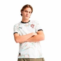 Men's Short-sleeved Football Shirt Puma Portugal Away Repl White