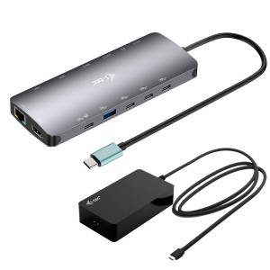 Hub USB i-Tec C31NANOTRIPLED140 Grau