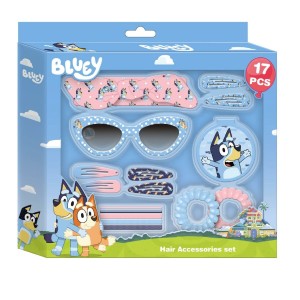 Accessoires pour les Cheveux Bluey Multicouleur 17 Pièces