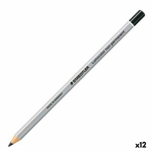 Buntstifte Staedtler Non-Permanent Schwarz (12 Stück)