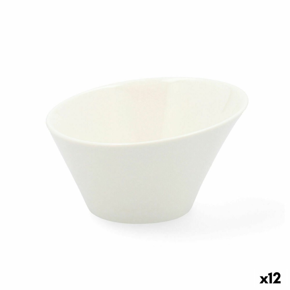 Plateau apéritif Quid Select Blanc Céramique (12 Unités) (Pack 12x)