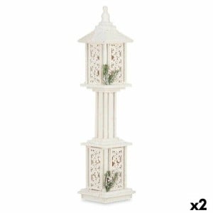Lighting decoration Krist+ YF21-15 White Red Green Wood 17 x 80 x 17 cm 19 x 80 x 19 cm (2 Units)