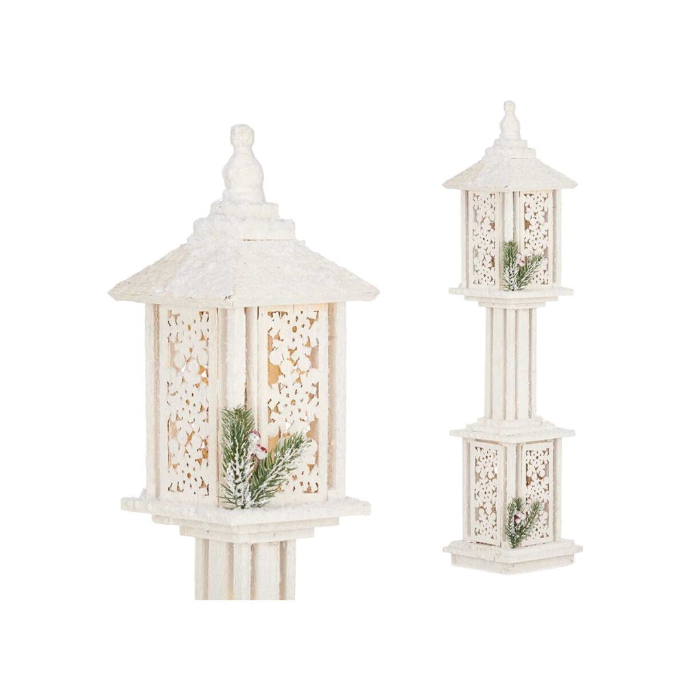 Décoration lumineuse Krist+ YF21-15 Blanc Rouge Vert Bois 17 x 80 x 17 cm 19 x 80 x 19 cm (2 Unités)