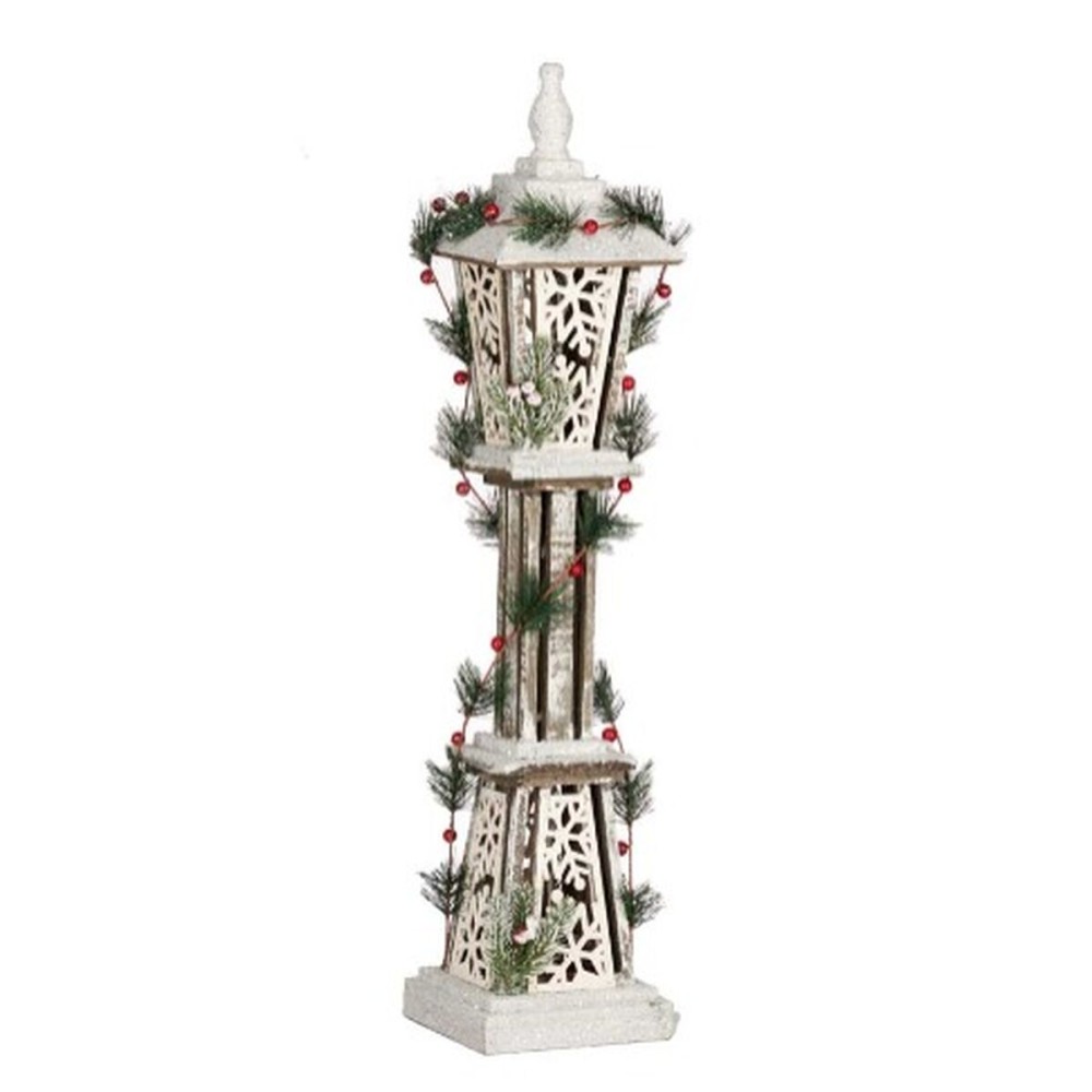 Décoration lumineuse Krist+ YF21-10 Blanc Rouge Vert Bois 17 x 80 x 17 cm 18 x 80 x 18 cm (2 Unités)