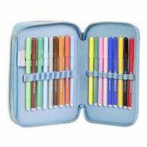 Pochette crayons Frozen Bleu foncé 12,5 x 6,5 x 19,5 cm