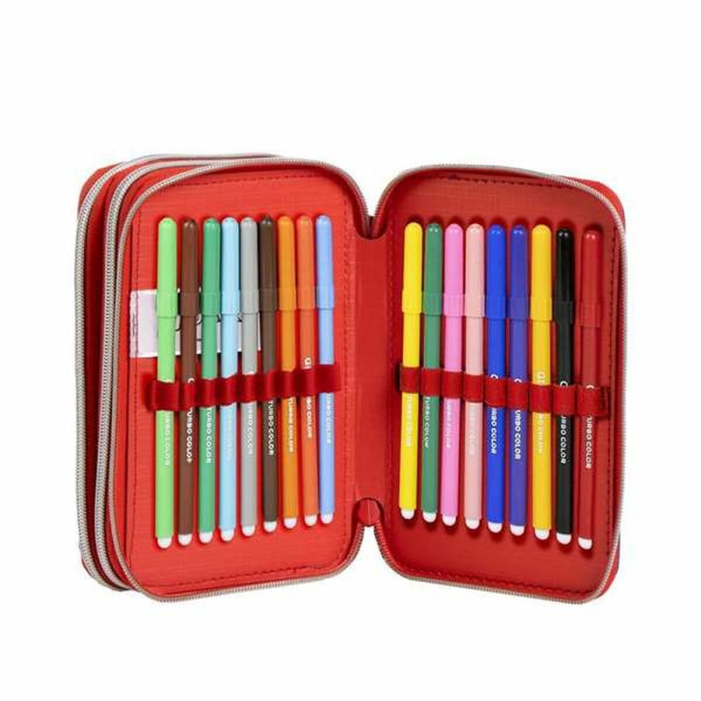 Pencil Case Spider-Man Blue 12,5 x 6,5 x 19,5 cm