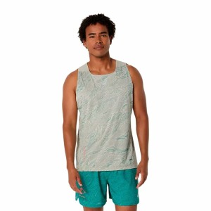 Tank Top Men Asics Fujitrail Singlet Grey Light grey
