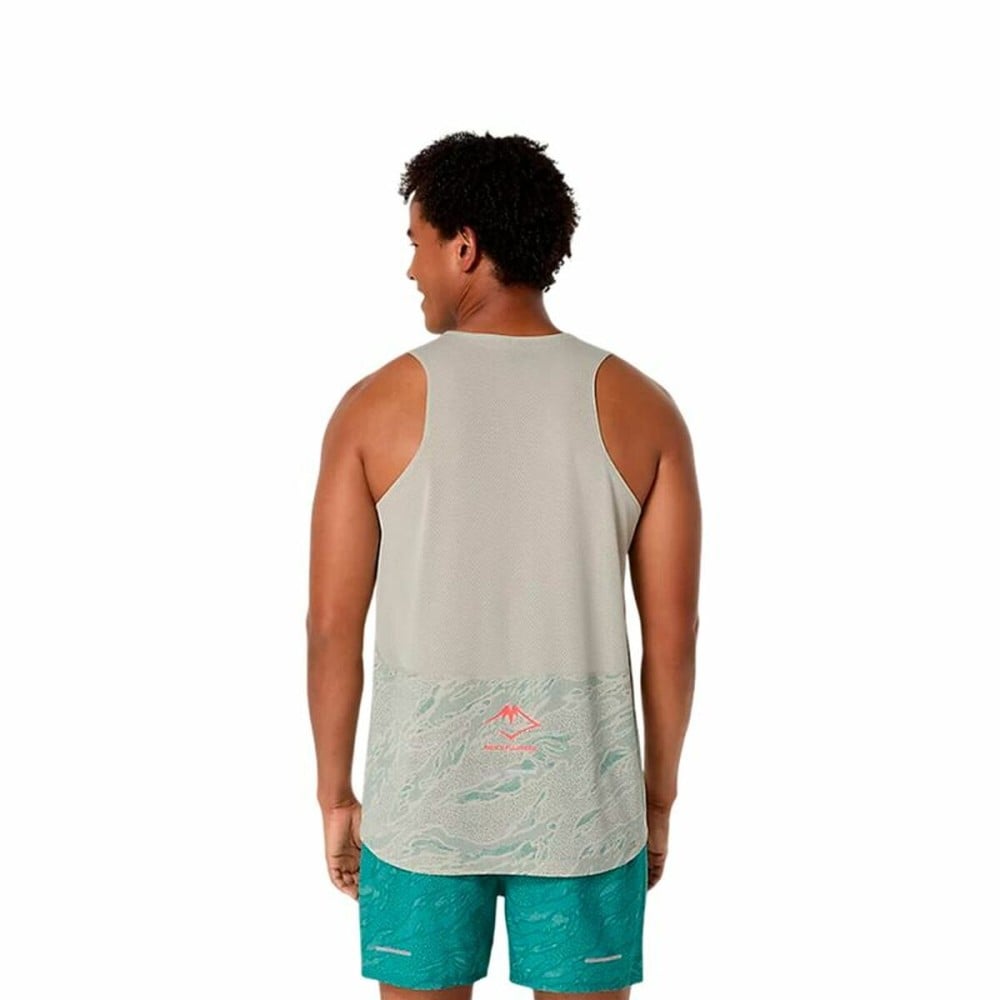 Tanktop Mann Asics Fujitrail Singlet Grau Hellgrau