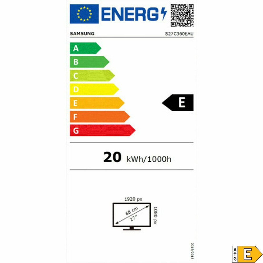 Gaming-Monitor Samsung LS27C360EAUXEN Full HD 27"