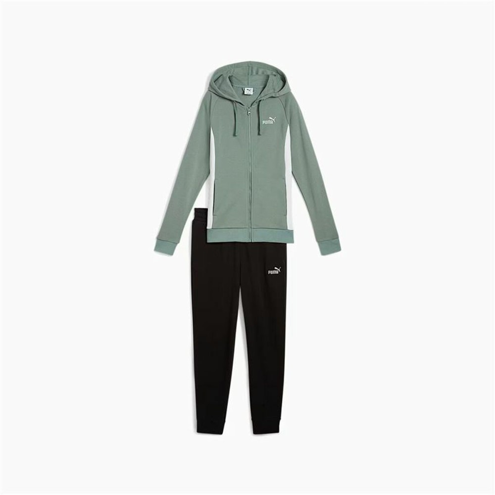 Survêtement Femme Puma Chándal Puma Hooded Sweat Suit Tr Bleu Vert