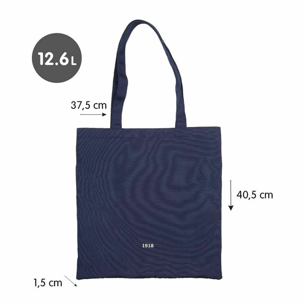 Sac en toile Milan Blue marine 41 x 38 x 0,5 cm