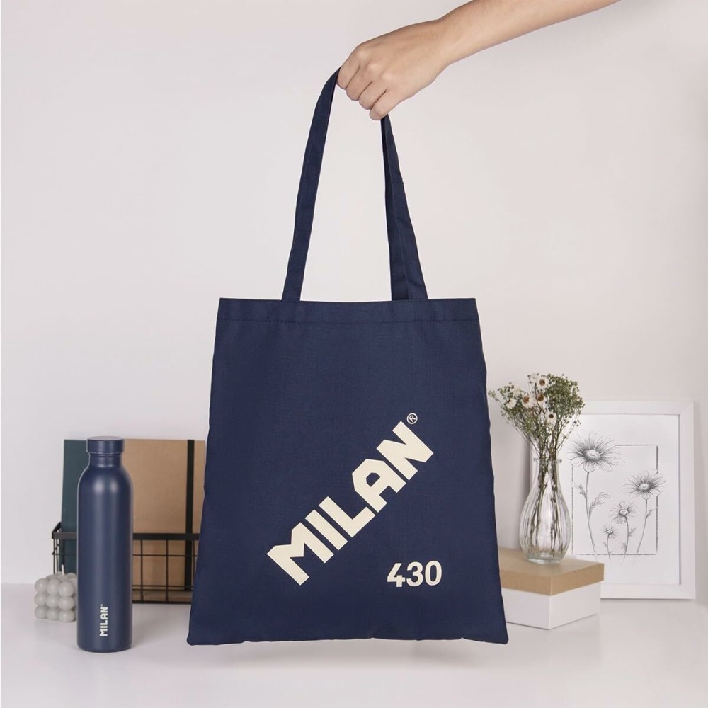 Sac en toile Milan Blue marine 41 x 38 x 0,5 cm