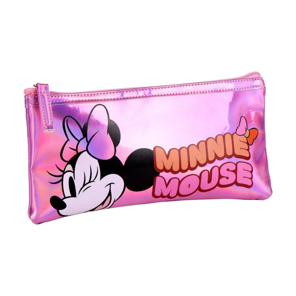 Trousse d'écolier Minnie Mouse Rose 22,5 x 11,5 x 1,5 cm