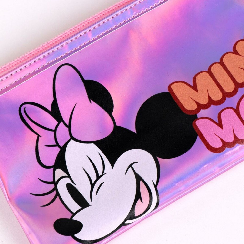 Trousse d'écolier Minnie Mouse Rose 22,5 x 11,5 x 1,5 cm