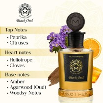 Parfum Unisexe Monotheme Venezia BLACK LABEL Black Oud EDP 100 ml