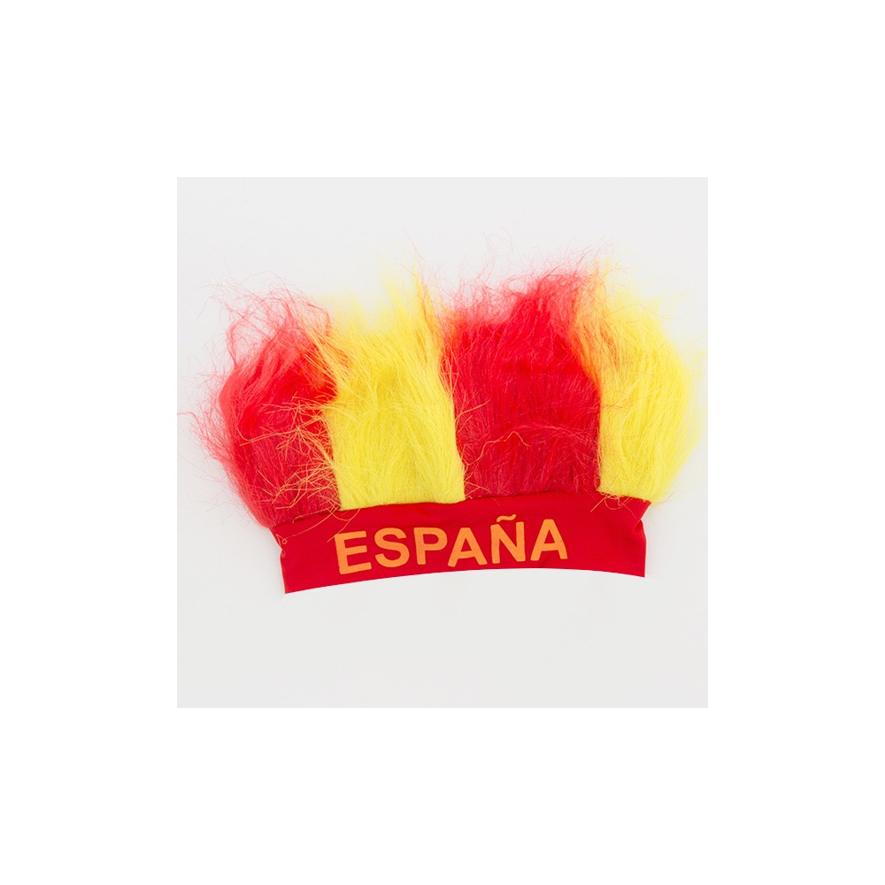 Bonnet Perruque Drapeau Espagne