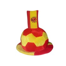 Football Hat with Spanish Flag Embellishment