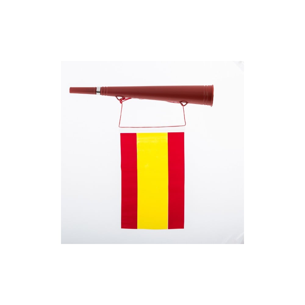 Vuvuzela mit Spanien-Flagge