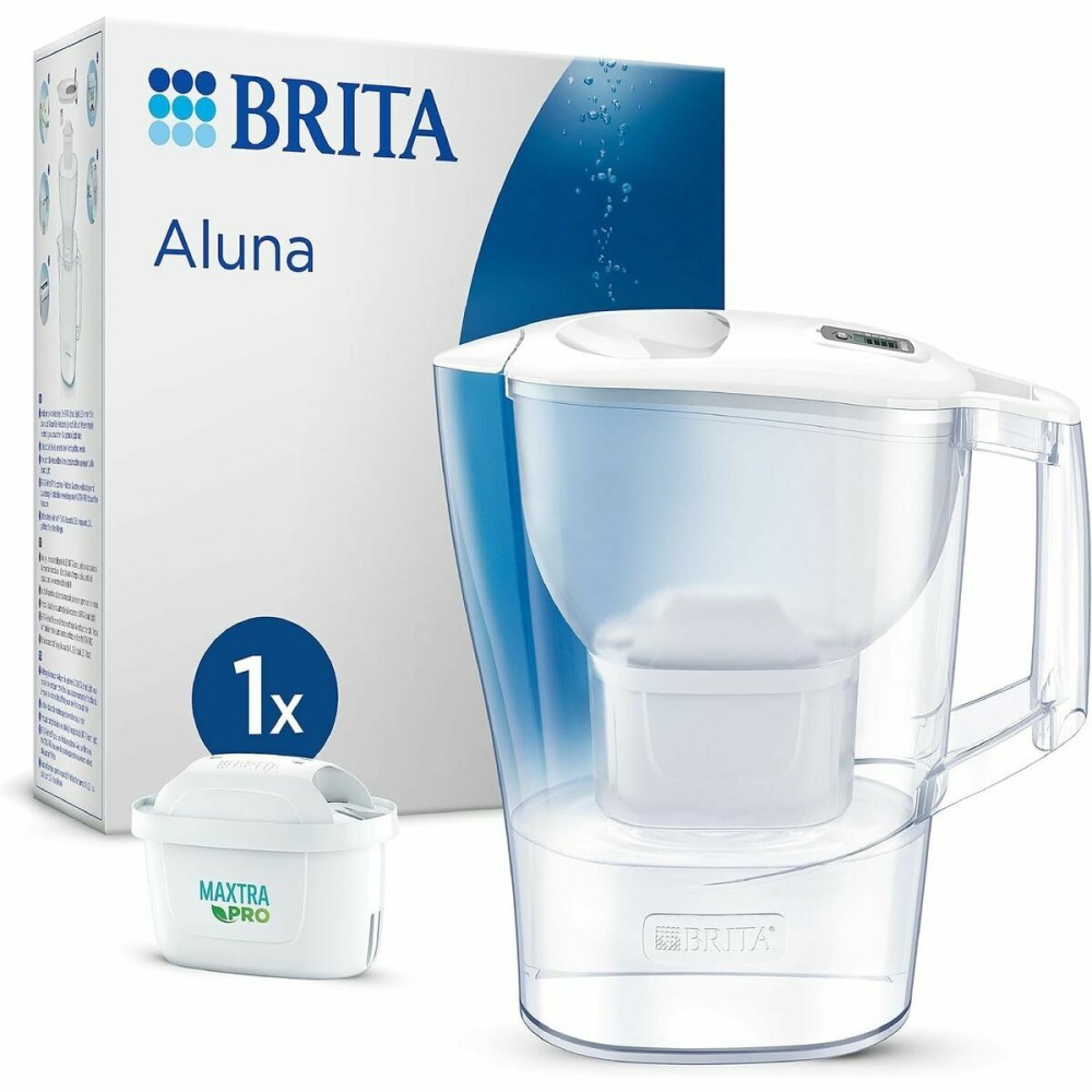 Filter-Karaffe Brita ALUNA Weiß Durchsichtig Kunststoff 2,4 L