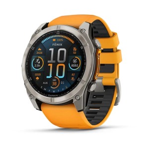 Montre intelligente GARMIN 010-02905-11 Noir Orange Titane 1,4" 51 mm Ø 50 mm