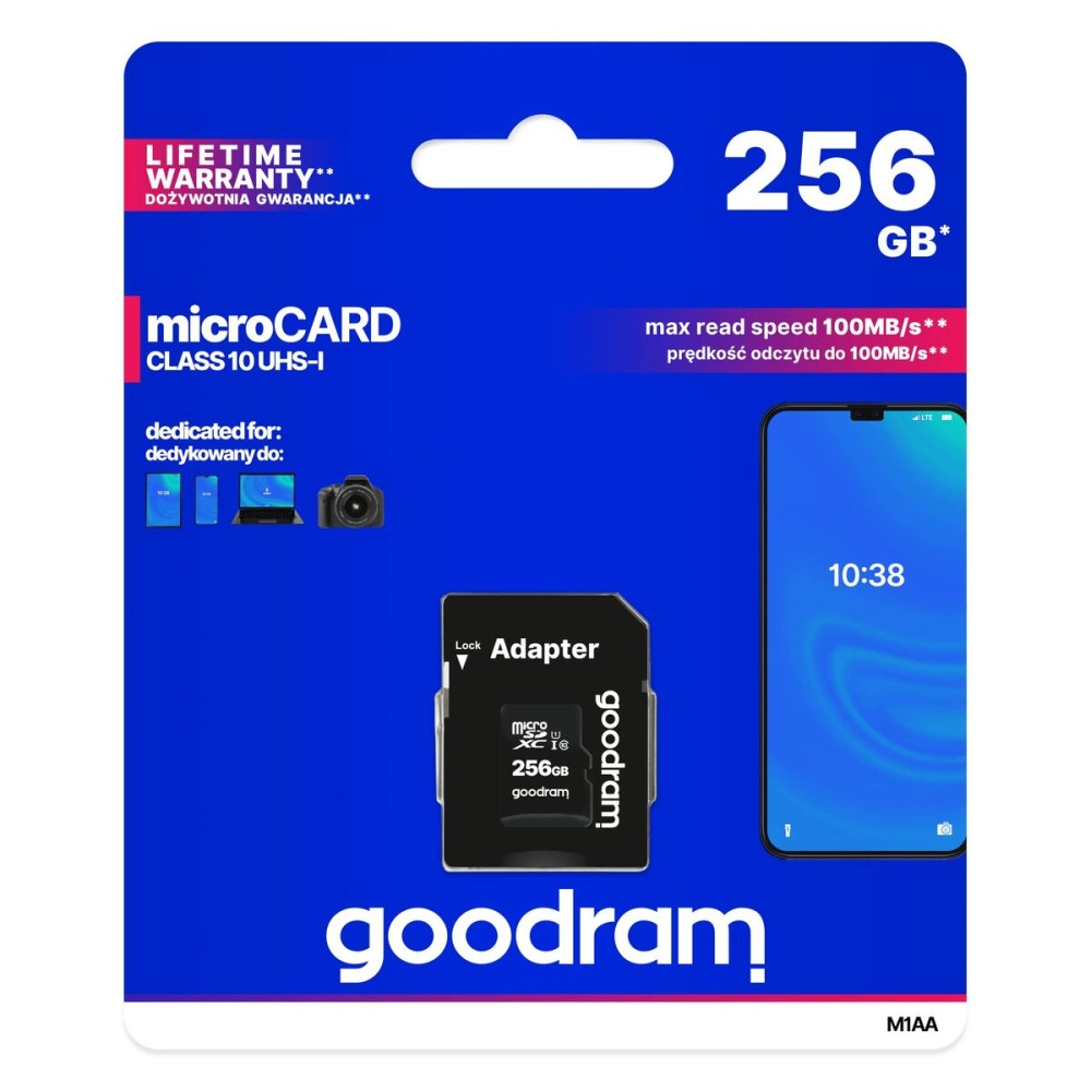 Carte Micro SD GoodRam M1AA-2560R12 256 GB