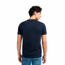 Herren Kurzarm-T-Shirt Lee Wobbly Logo Tee Marineblau
