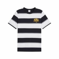 Herren Kurzarm-T-Shirt Puma Class Striped T Marineblau