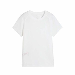 Damen Kurzarm-T-Shirt Puma Run Graphic Mesh Weiß