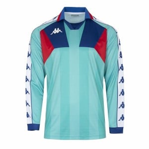 Men's Short-sleeved Football Shirt Kappa Amario Blue Red