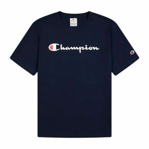 Herren Kurzarm-T-Shirt Champion Champion Crewneck Marineblau