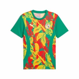 Men's Short-sleeved Football Shirt Puma Senegal Prematch Ss Green