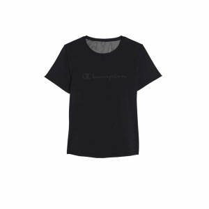 Damen Kurzarm-T-Shirt Champion Champion Schwarz