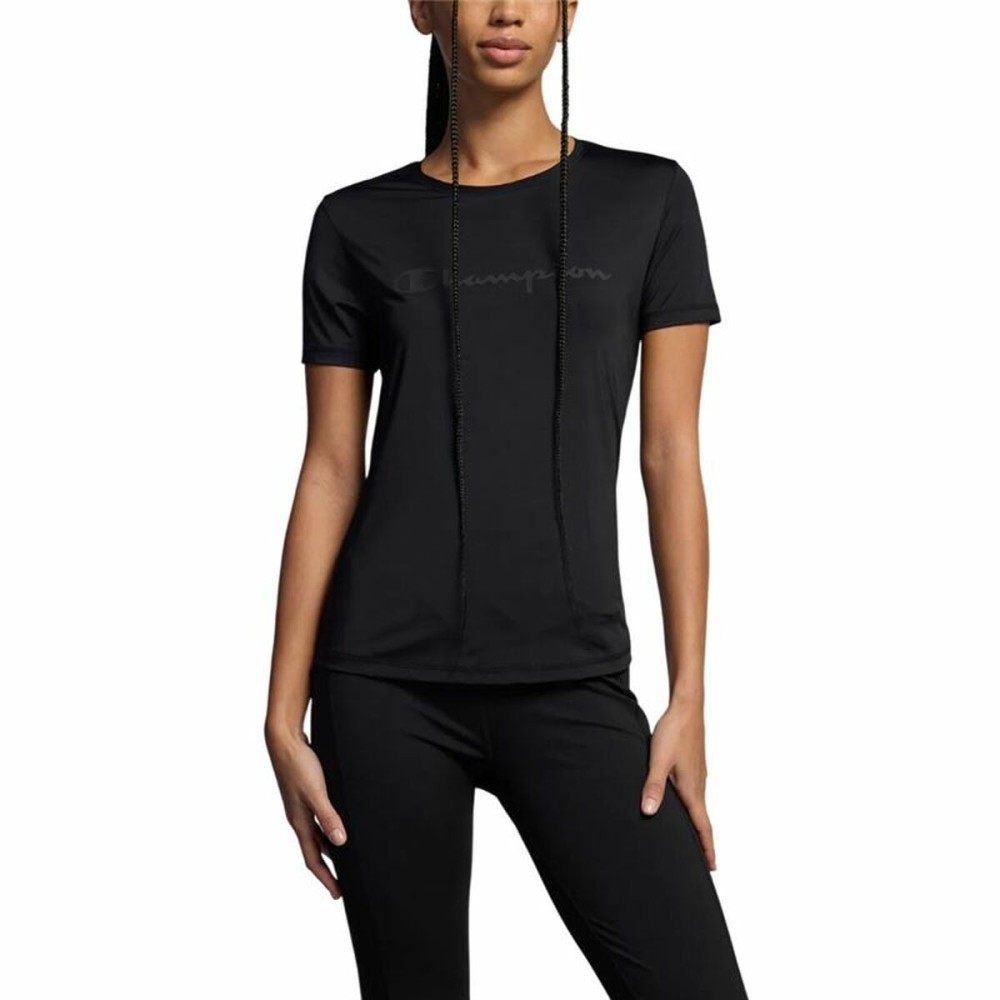 Damen Kurzarm-T-Shirt Champion Champion Schwarz