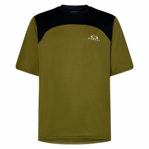 Herren Kurzarm-T-Shirt Oakley Free Ride SS grün Olive