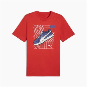 Men’s Short Sleeve T-Shirt Puma Graphics Red